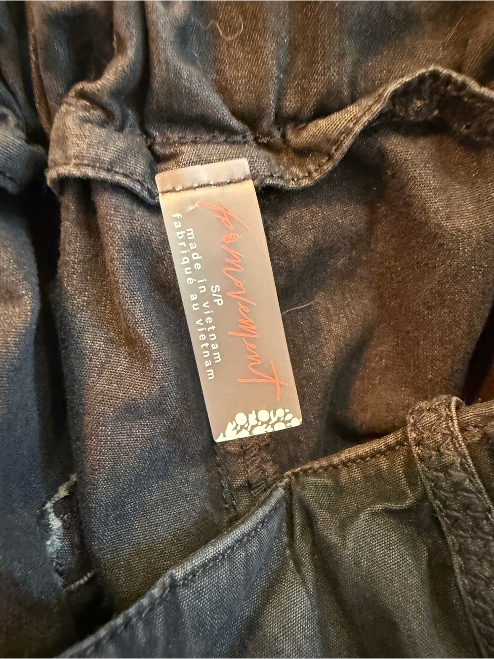free people movement charmer utility pants black S - Picture 8 of 9